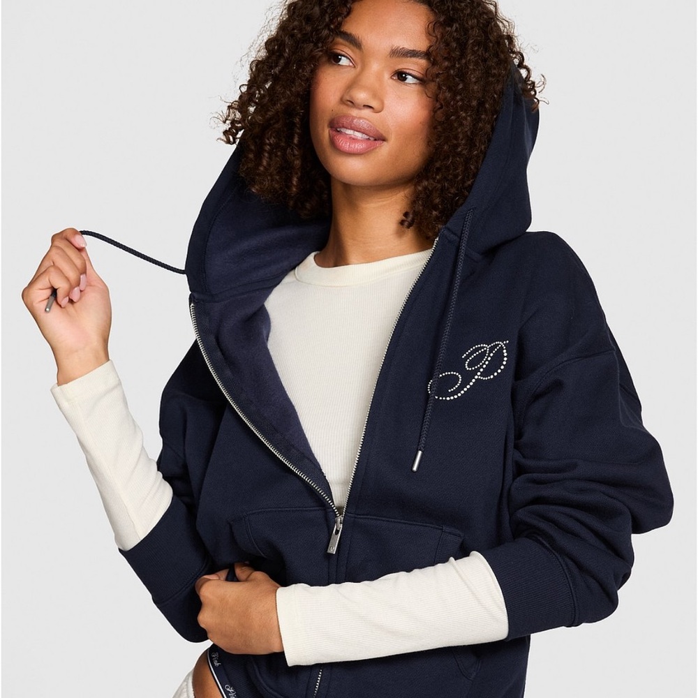 Ivy Campus full zip hoodie PINK